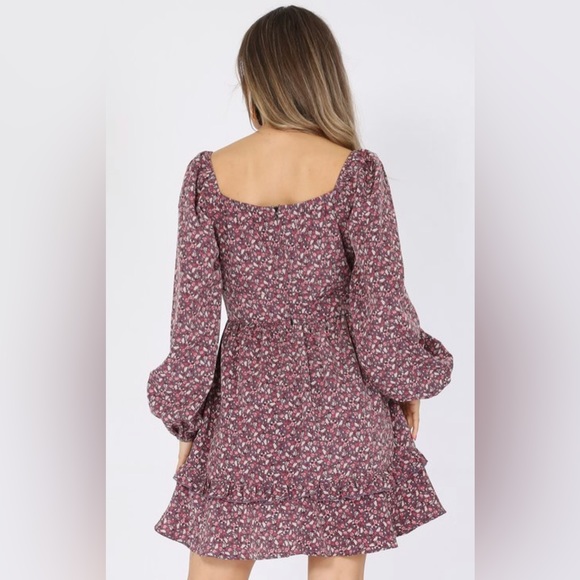 Floral sleeve dress - Picture 3 of 4